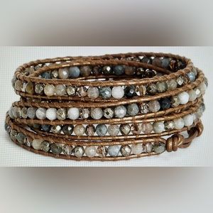 CHAN LUU Semiprecious Stone Beads 5 Wrap Bracelet NEW WITH TAGS